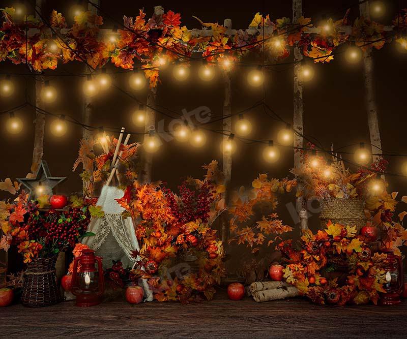 Kate Cake Smash Hintergrund Junggle Camping Herbst Zelt Geburtstag von Emetselch