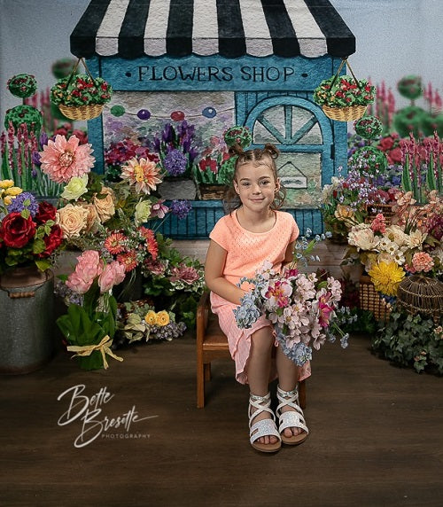Kate Frühling Blumen Geschäft Hintergrund entworfen von Claire Photography - Kate Backdrop.de