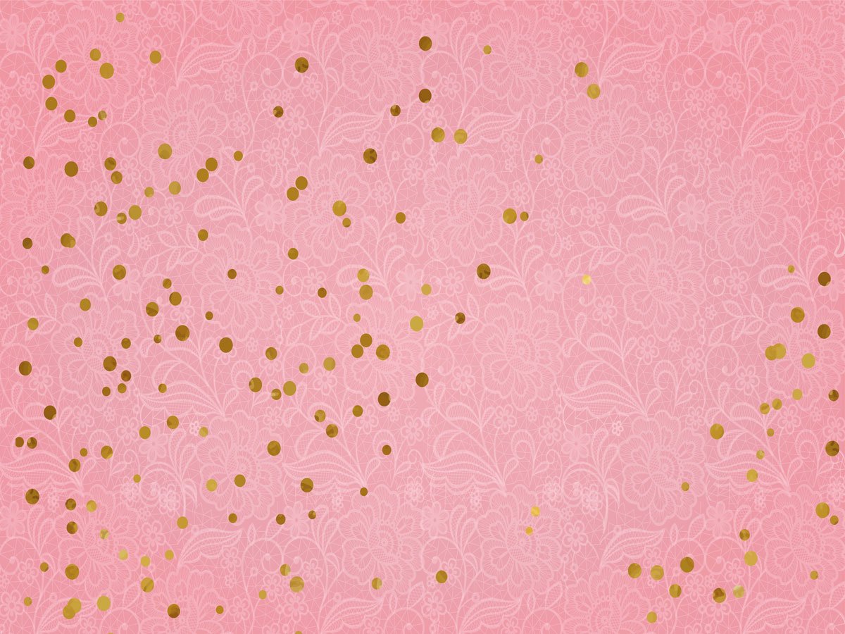 Kate Pink Background Golden Circles-Hintergrund für die Fotografie von Jerry_Sina - Kate Backdrop.de