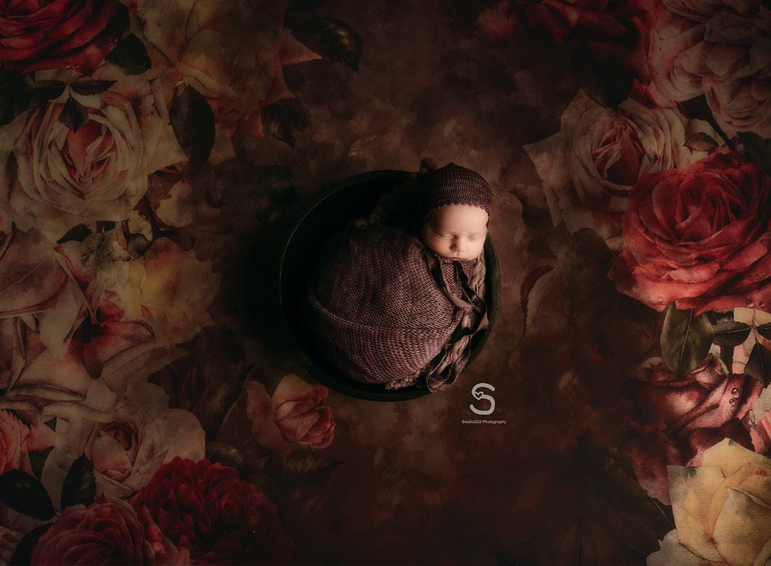 Kate Muttertag Retro abstrakte Blumen Hintergrund entworfen von Jerry_Sina - Kate Backdrop.de