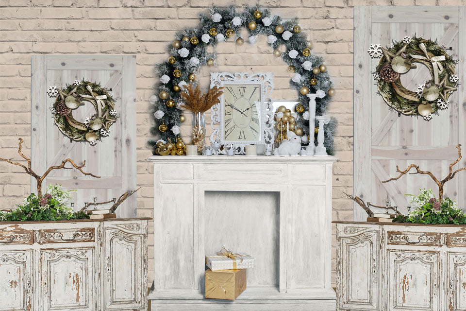 Kate Weihnacht Dekoration Raum Hintergrund Entworfen von Jerry_Sina - Kate Backdrop.de