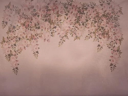 Dunkler rosa mit Blumenhintergrund der schönen Kunst für Fotografie von Jerry_Sina - Kate Backdrop.de