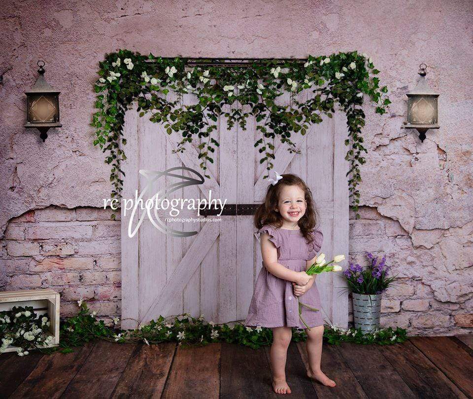 Katebackdrop£ºKate Spring/Easter Barn Door Backdrop for Photography