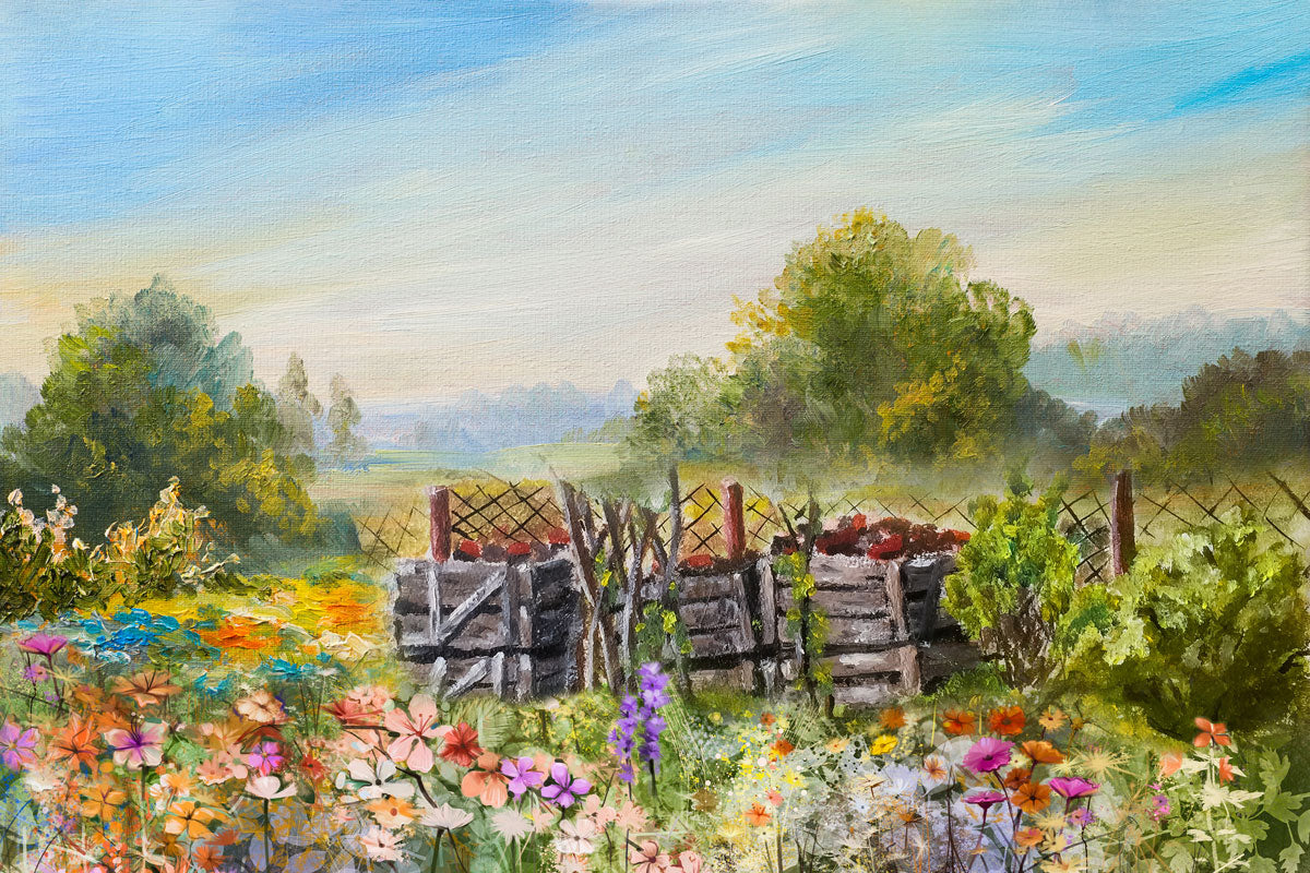 Kate Spring Colorful Flowers Valentinstag-Hintergrund für die Fotografie entworfen von JFCC - Kate Backdrop.de