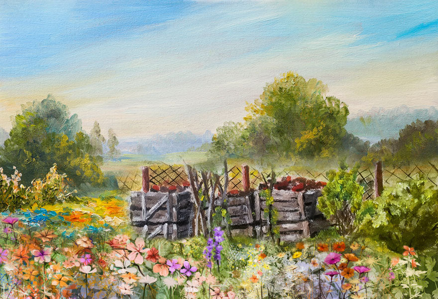 Kate Spring Colorful Flowers Valentinstag-Hintergrund für die Fotografie entworfen von JFCC - Kate Backdrop.de