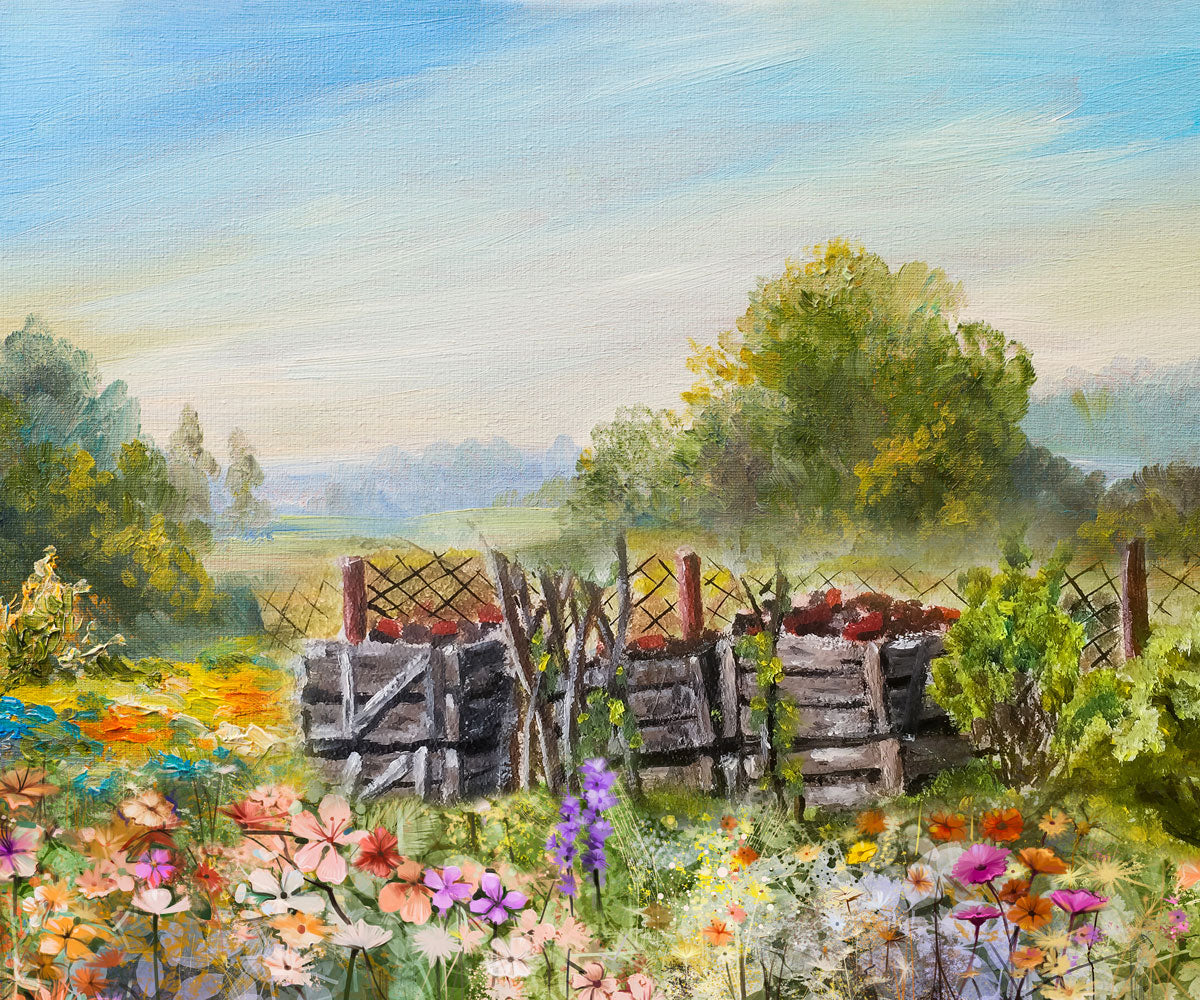 Kate Spring Colorful Flowers Valentinstag-Hintergrund für die Fotografie entworfen von JFCC - Kate Backdrop.de