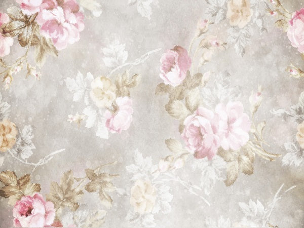 Kate Hochzeit Retro Blumen Hintergrund für Fotografie von JFCC - Kate Backdrop.de