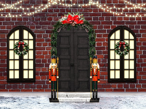 Weihnachtshaus mit Wort Lichter Beefeaters