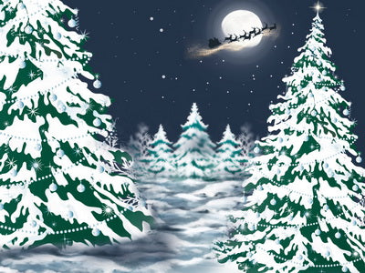 Winter Weihnachten Nacht Kinder Hintergrund