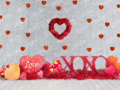 Kate Ballon Valentinstag Farbige Liebe hintergrund für Fotografie - Kate Backdrop.de