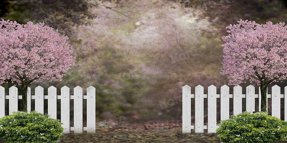 Kate Frühling Garten Kirschblüten Hintergrund für Fotografie - Kate Backdrop.de