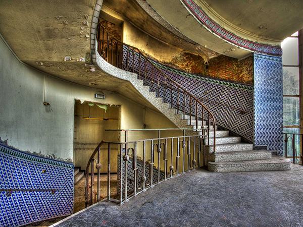 Katebackdrop:Kate Building Photography Backdrop Stairs Photo Background