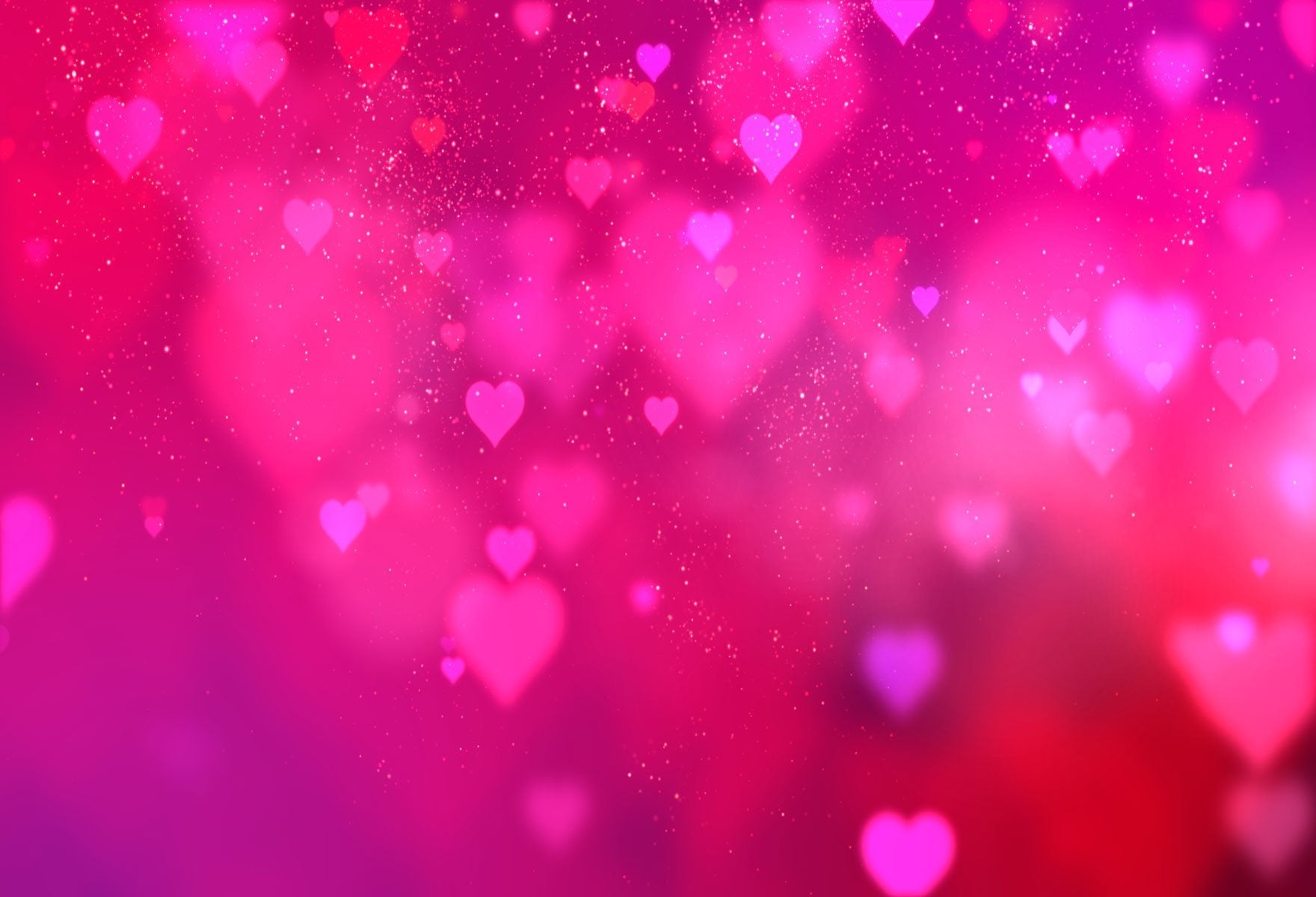 Kate Romantisches Herz Rosa Blink Valentinestag Hintergrund