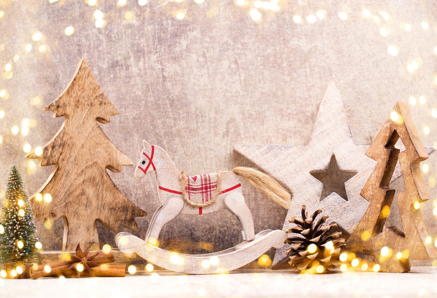 Katebackdrop:Kate Lights Bokeh Christmas Backdrop Trojan Children