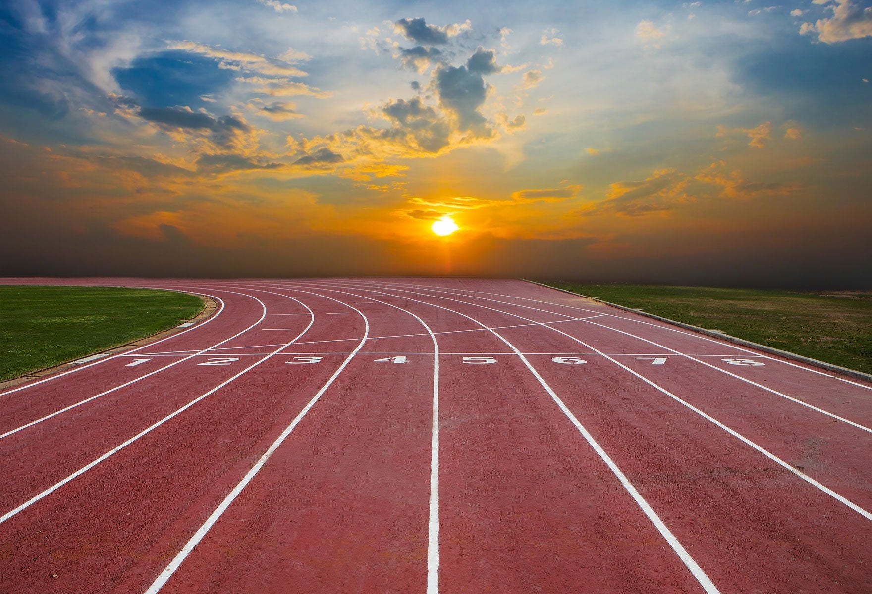 Katebackdrop:Kate Athletic field track Sports backdrop with Choi Wan