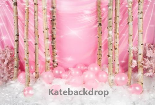 Katebackdrop:Kate Birthday Pink Cake Smash Backdrop Designed by Jia Chan Photography