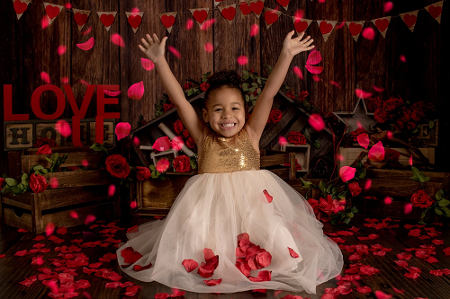 Kate Valentinstag Rosen hölzerner Hintergrund entworfen von Jia Chan Photography - Kate Backdrop.de