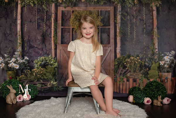 Kate Frühling Ostern Tür Blätter Hintergrund entworfen von Jia Chan Photography - Kate Backdrop.de