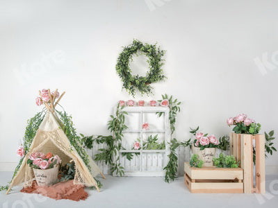 Kate Frühling Blumen Blätter Muttertag Hintergrund entworfen von Jia Chan Photography - Kate Backdrop.de