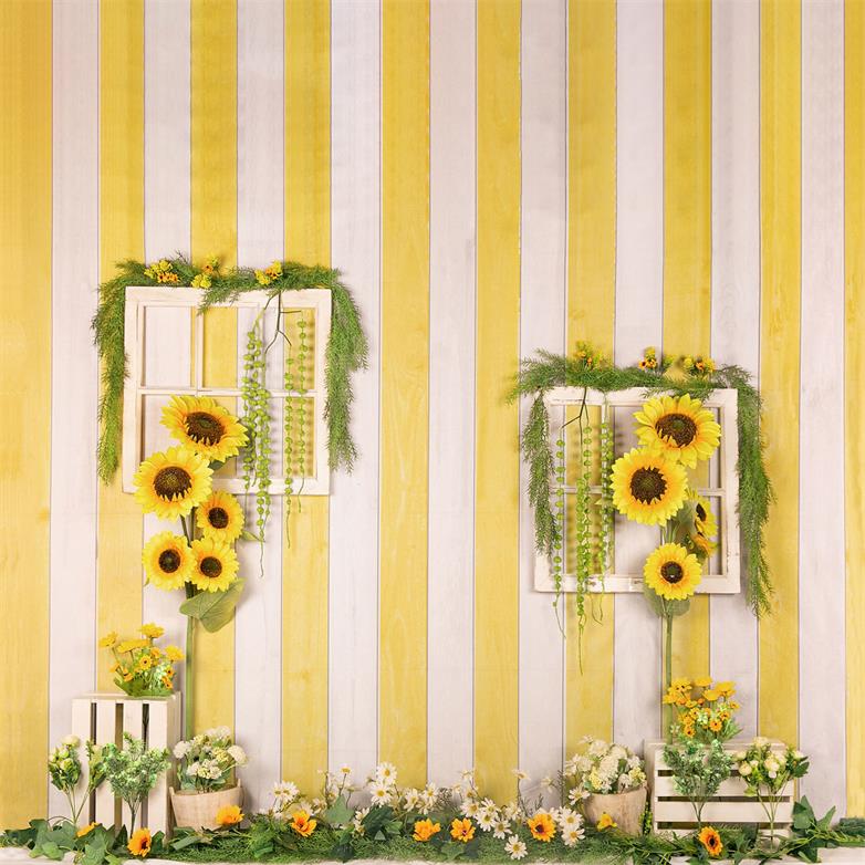 Kate Sonnenblumen Sommer Kinder Hintergrund Entworfen von Jia Chan Photography - Kate Backdrop.de
