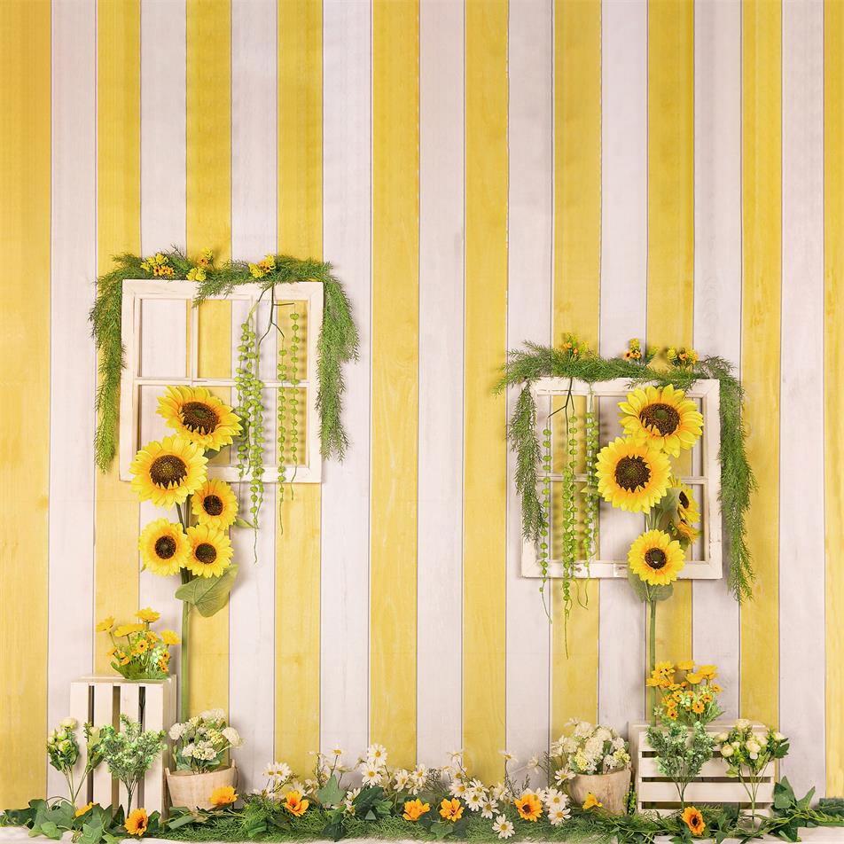 Kate Sonnenblumen Sommer Kinder Hintergrund Entworfen von Jia Chan Photography - Kate Backdrop.de