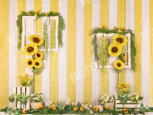 Kate Sonnenblumen Sommer Kinder Hintergrund Entworfen von Jia Chan Photography - Kate Backdrop.de