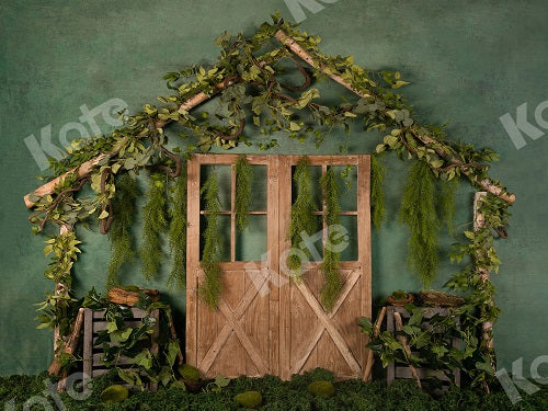 Kate Grüne Gartentür Sommer Hintergrund Entworfen von Jia Chan Photography - Kate Backdrop.de