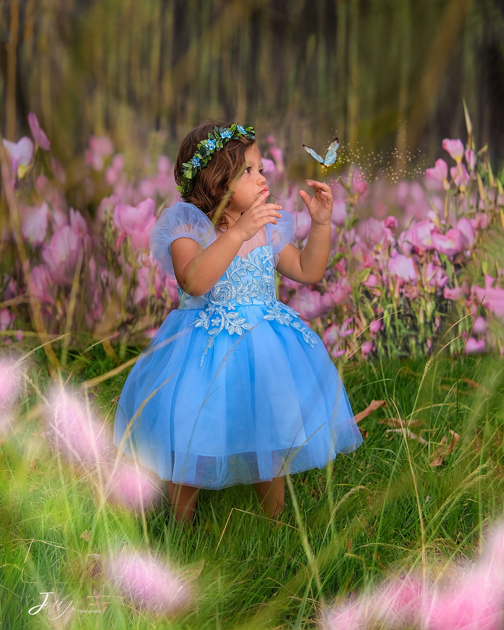 Kate Garten rosa Blumen Hintergrund entworfen von Jia Chan Fotografie - Kate Backdrop.de