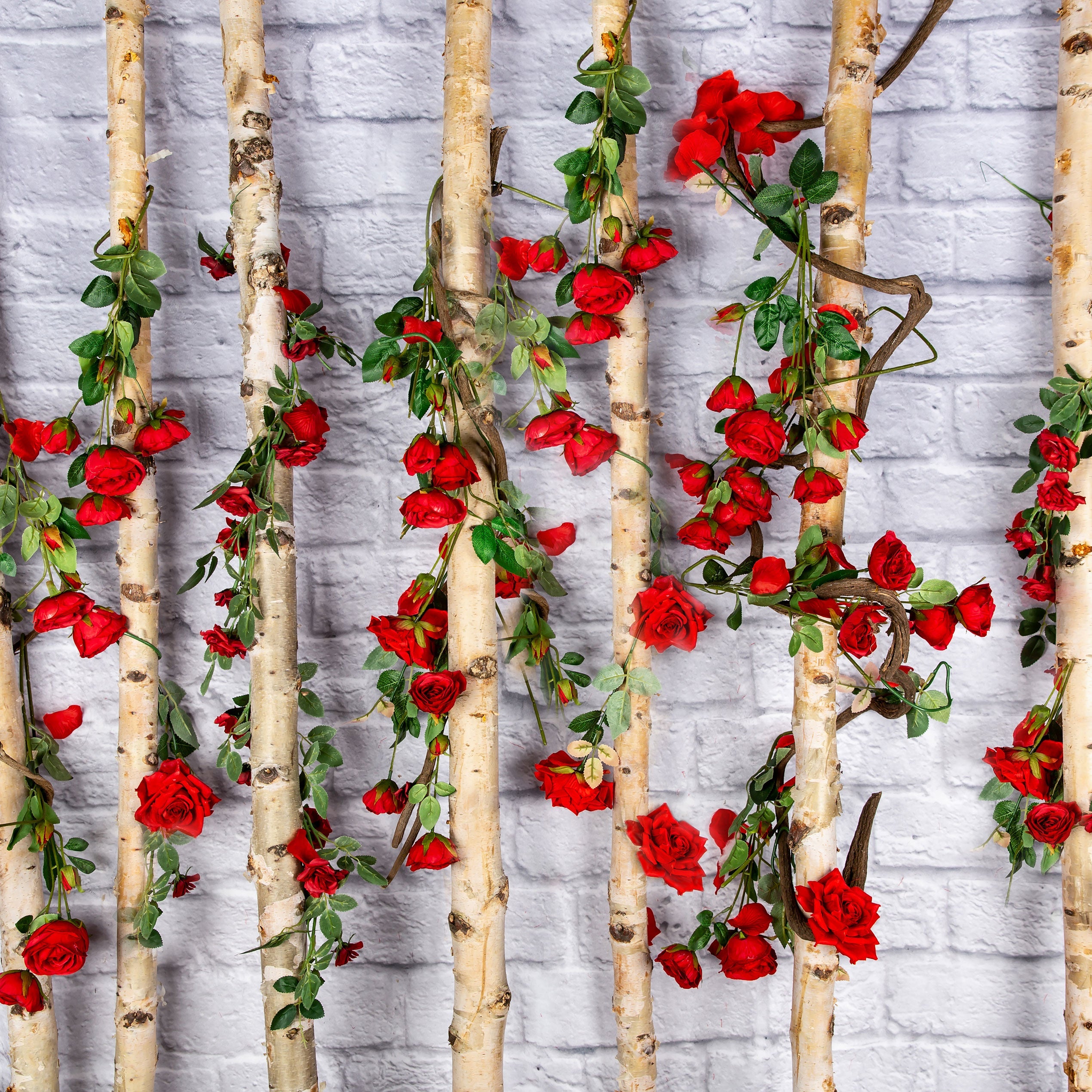 Kate Valentinstag \ Muttertag Holzstab mit Rosen Hintergrund Entworfen von Jia Chan Fotografie