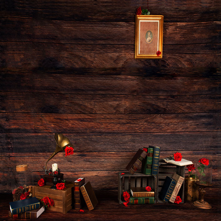 Kate Valentinstag Blume Holz Hintergrund Entworfen von Jia Chan Fotografie - Kate Backdrop.de