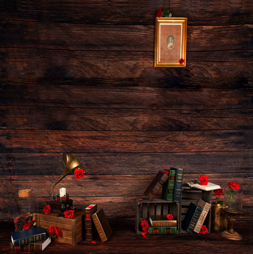 Kate Valentinstag Blume Holz Hintergrund Entworfen von Jia Chan Fotografie - Kate Backdrop.de