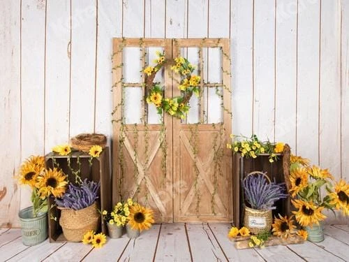 Kate Sonnenblumen Frühling Hintergrund entworfen von Jia Chan Photography - Kate Backdrop.de