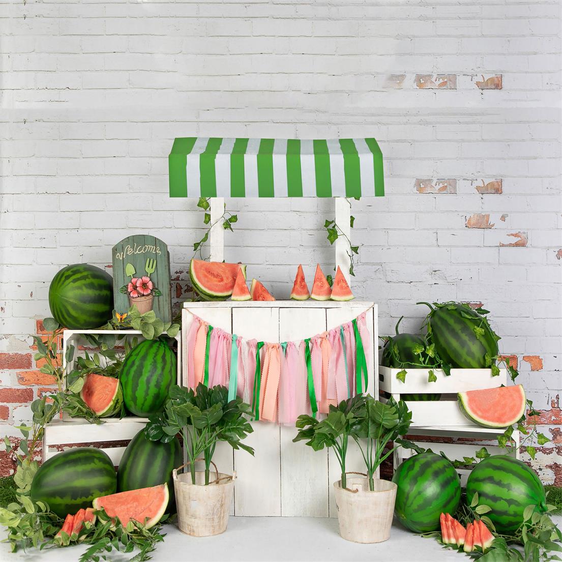 Kate Sommer Wassermelone Shop Hintergrund Entworfen von Jia Chan Photography - Kate Backdrop.de