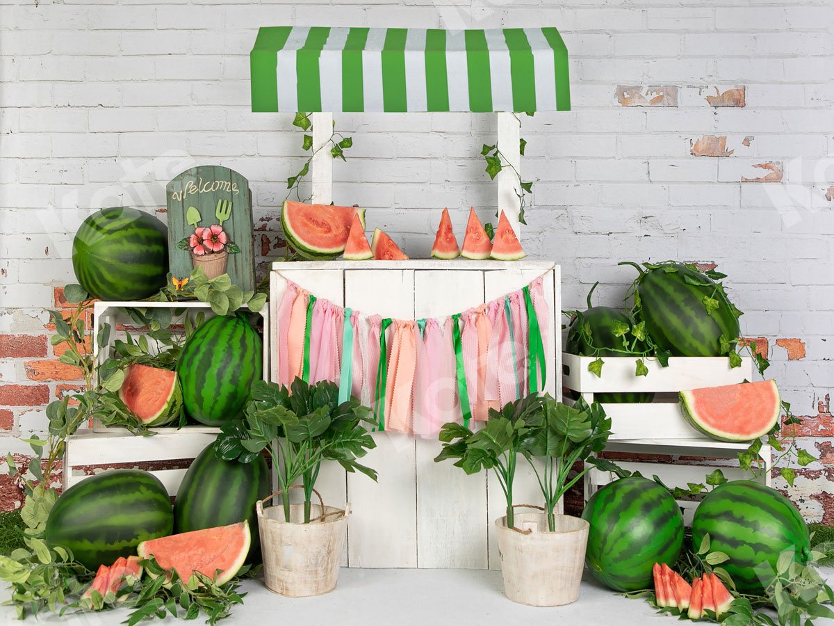Kate Sommer Wassermelone Shop Hintergrund Entworfen von Jia Chan Photography - Kate Backdrop.de