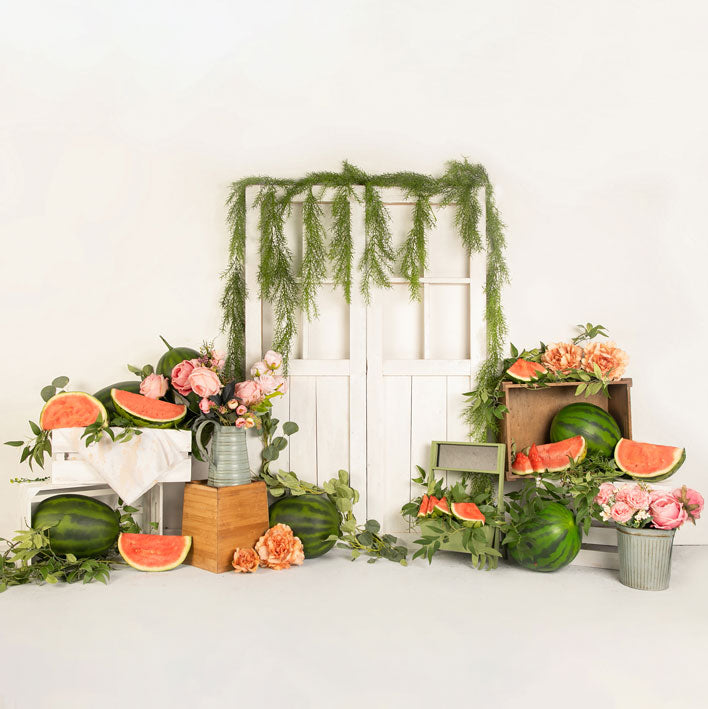 Kate Sommer Wassermelonen Zeit Hintergrund Entworfen von Jia Chan Photography - Kate Backdrop.de