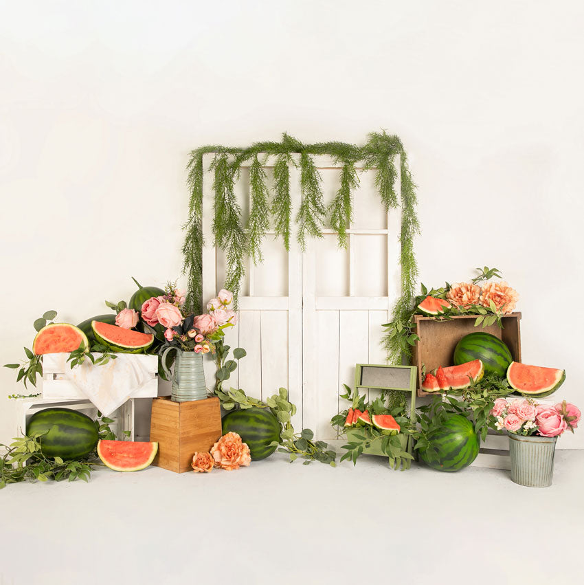 Kate Sommer Wassermelonen Zeit Hintergrund Entworfen von Jia Chan Photography - Kate Backdrop.de