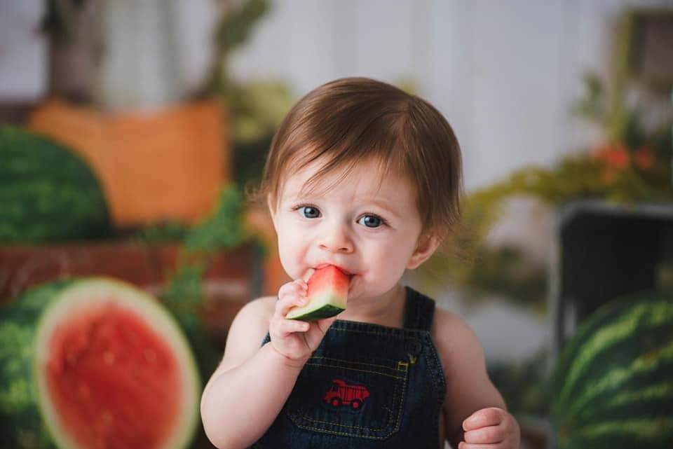 Kate Sommer Wassermelonen Zeit Hintergrund Entworfen von Jia Chan Photography - Kate Backdrop.de