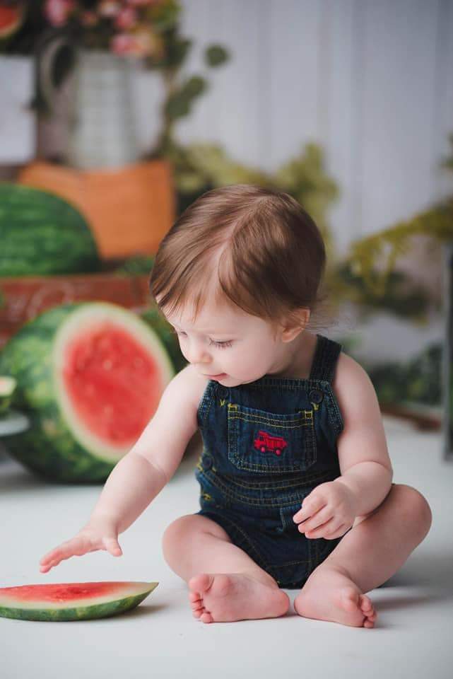 Kate Sommer Wassermelonen Zeit Hintergrund Entworfen von Jia Chan Photography - Kate Backdrop.de