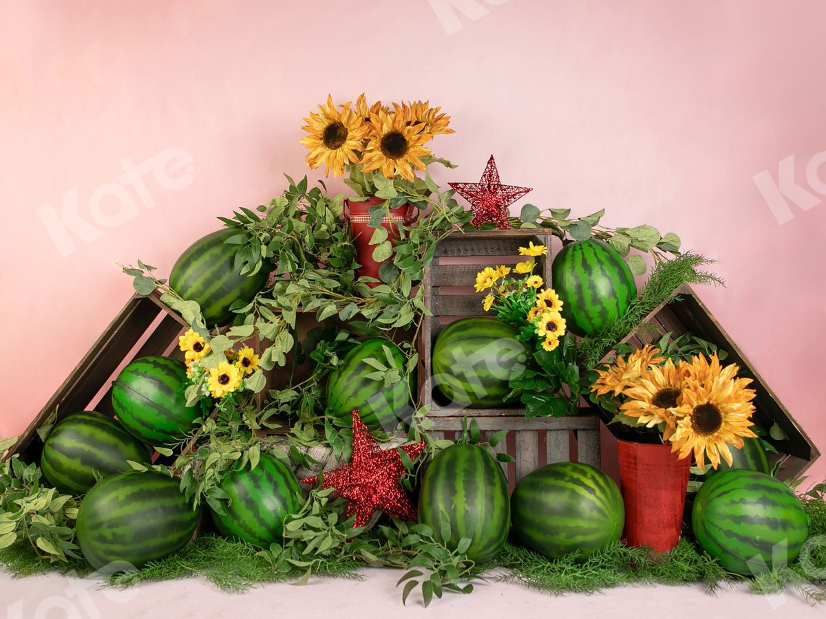 Kate Sommer Wassermelone Farmer Hintergrund Entworfen von Jia Chan Photography - Kate Backdrop.de