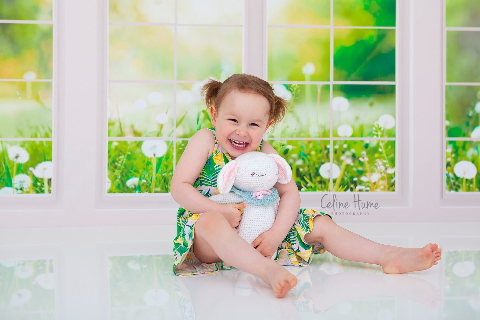 Kate Fenster Hintergrund Frühling Sommer Garten von Emetselch - Kate Backdrop.de