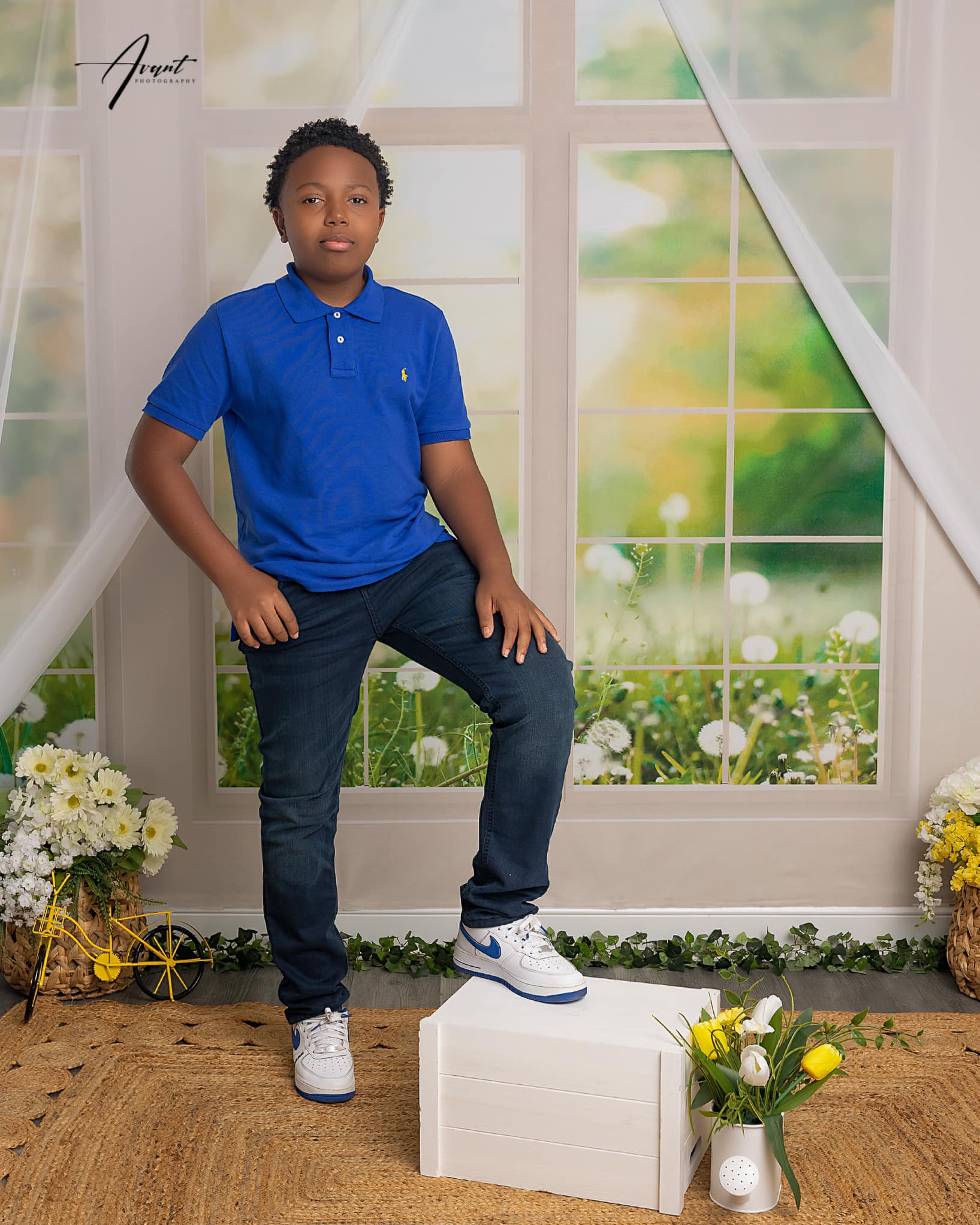 Kate Fenster Hintergrund Frühling Sommer Garten von Emetselch - Kate Backdrop.de