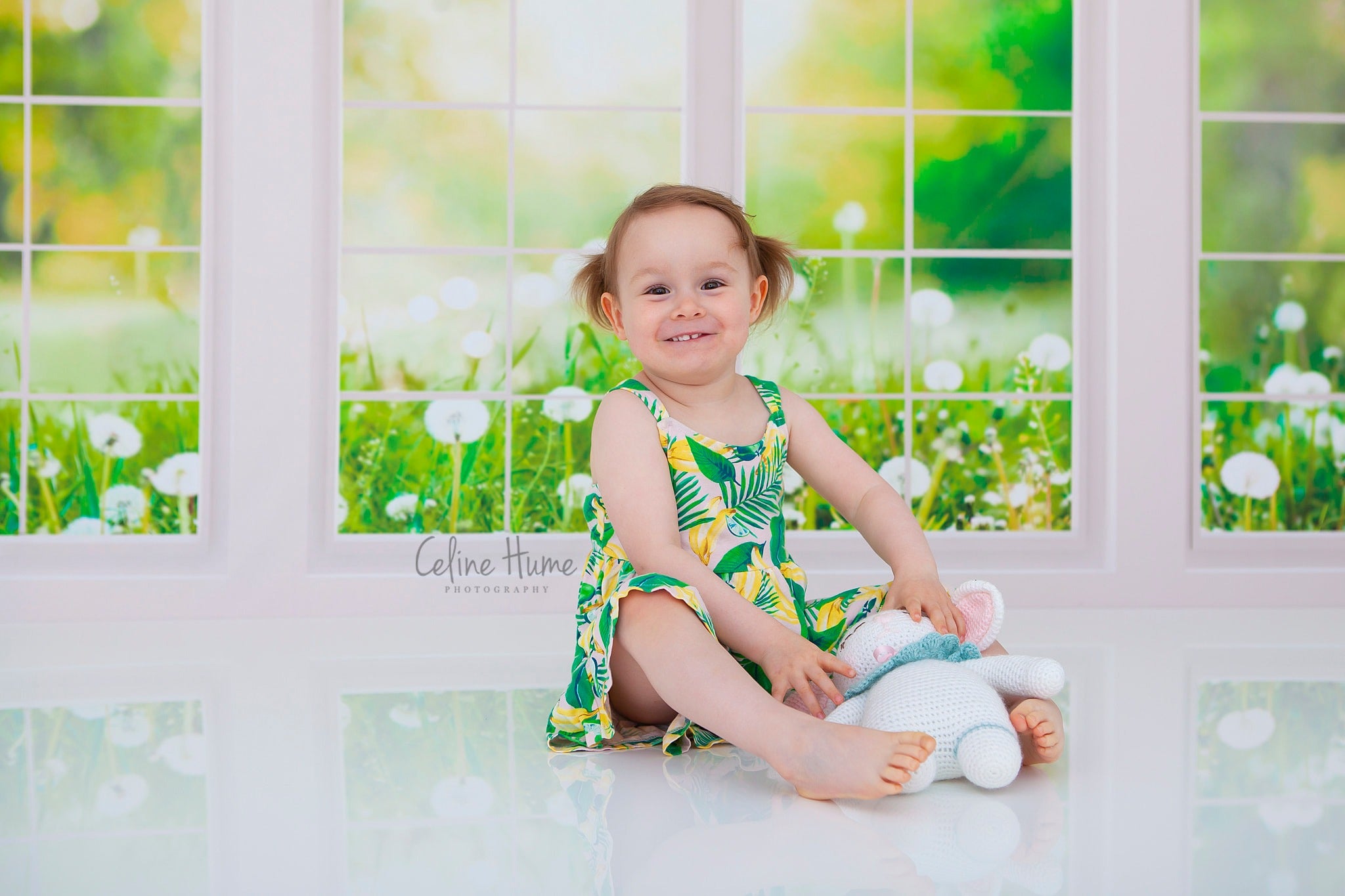 Kate Fenster Hintergrund Frühling Sommer Garten von Emetselch - Kate Backdrop.de