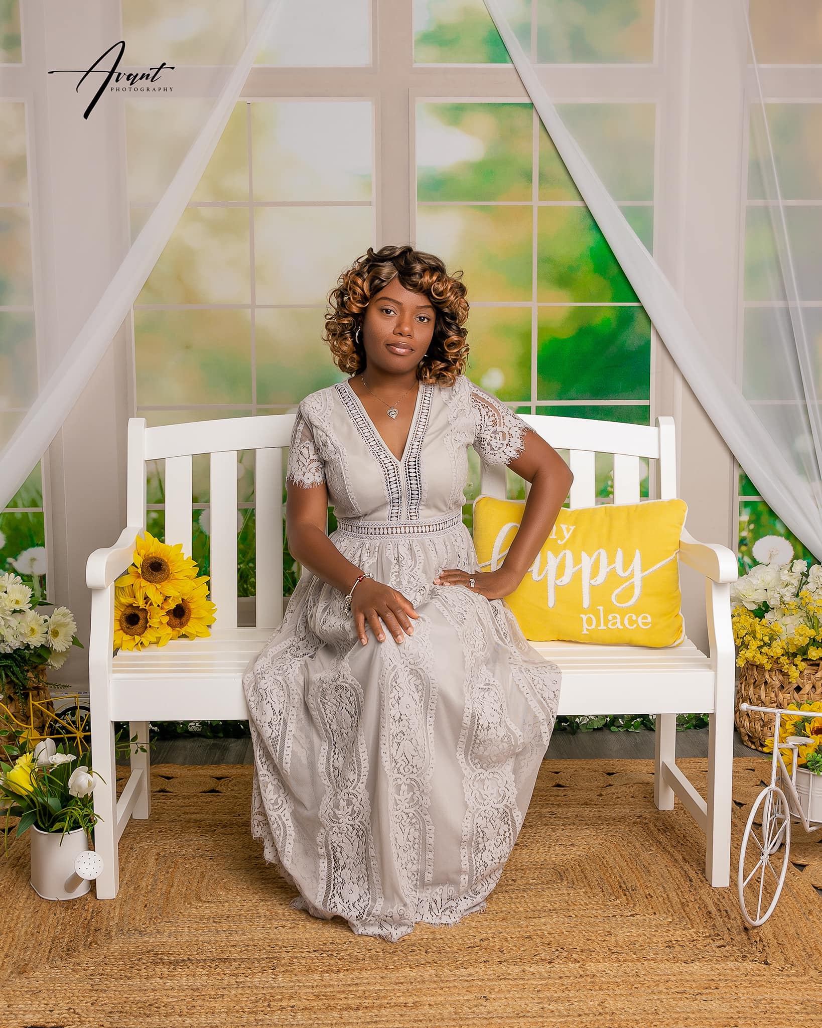 Kate Fenster Hintergrund Frühling Sommer Garten von Emetselch - Kate Backdrop.de