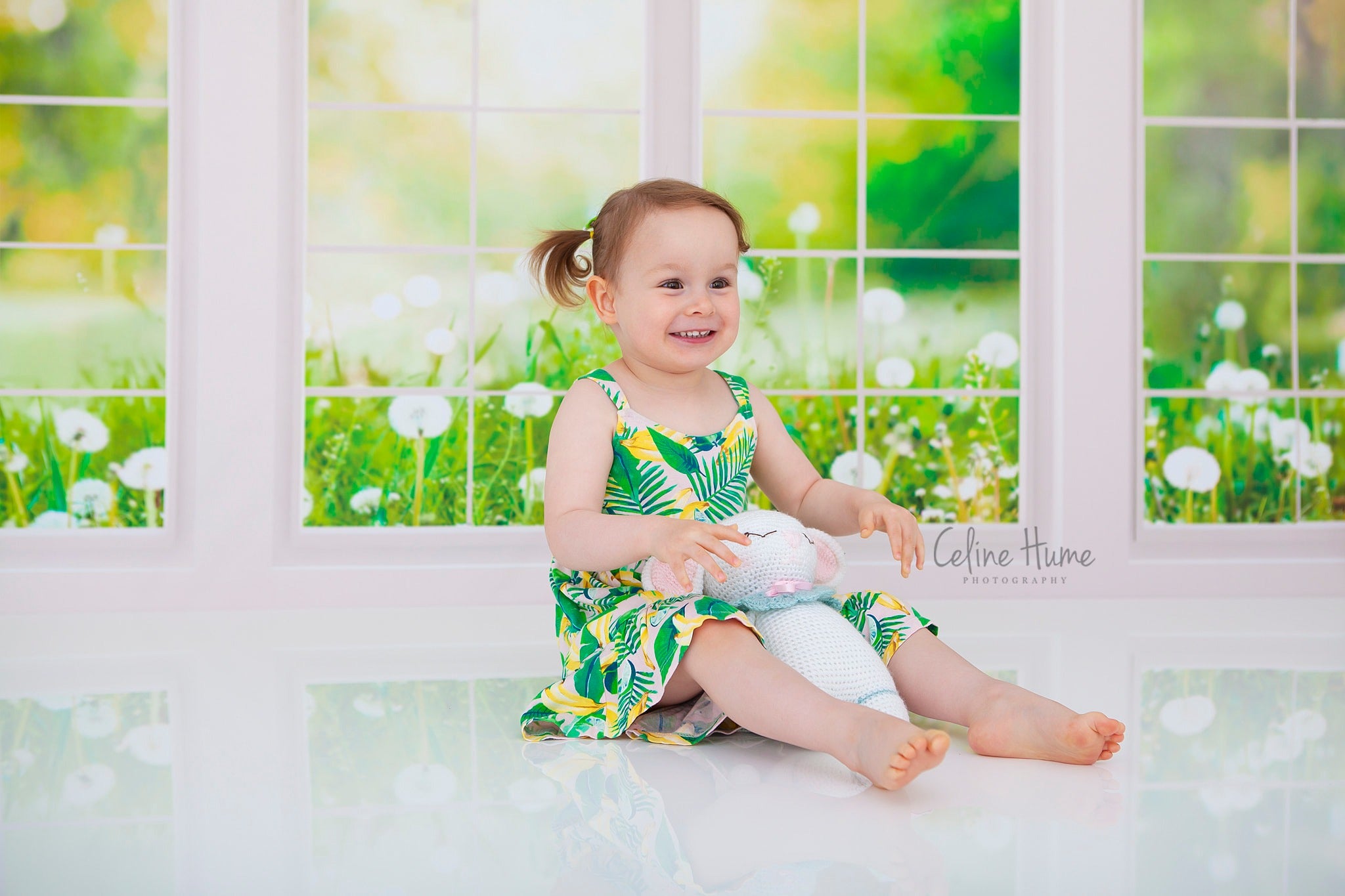 Kate Fenster Hintergrund Frühling Sommer Garten von Emetselch - Kate Backdrop.de