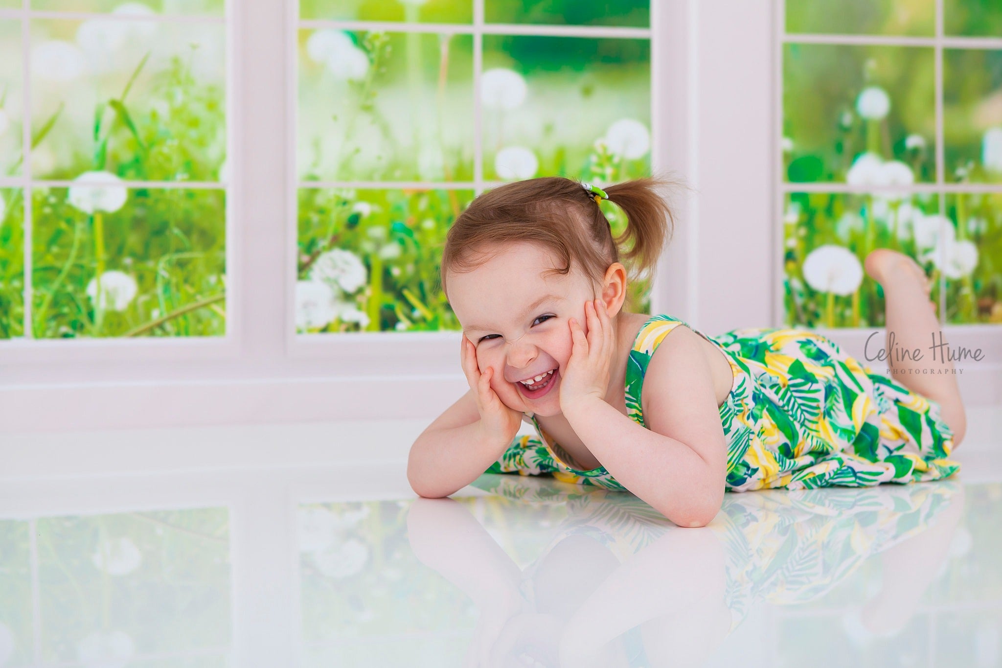 Kate Fenster Hintergrund Frühling Sommer Garten von Emetselch - Kate Backdrop.de
