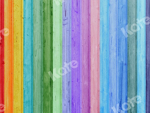 Kate Regenbogen Holzhintergrund Holz Porträt - Kate Backdrop.de