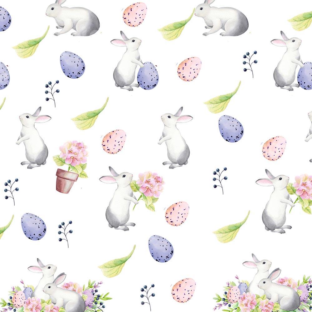 Kate Ostern Hase rosa lila Eier Hintergrund von Chain Photography