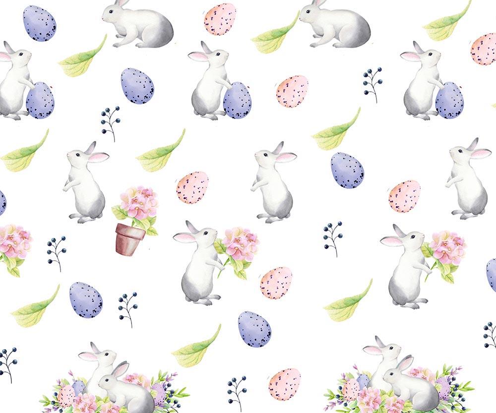 Kate Ostern Hase rosa lila Eier Hintergrund von Chain Photography