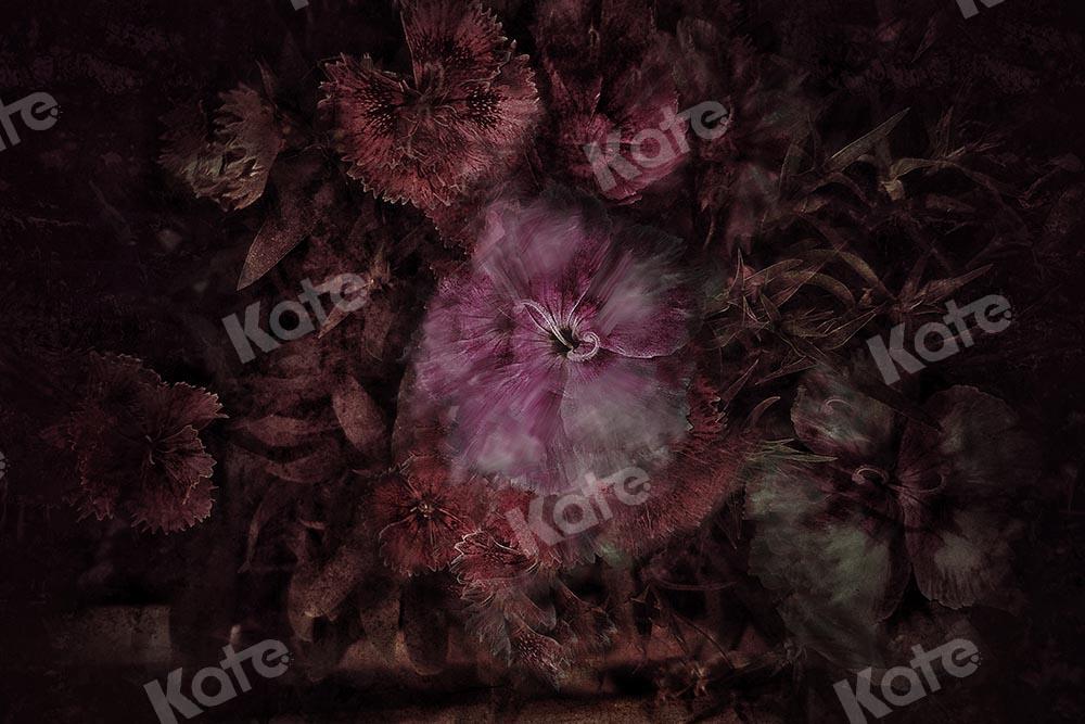 Kate Fine Art Lila Hintergrund Blumen von Chain Photography - Kate Backdrop.de