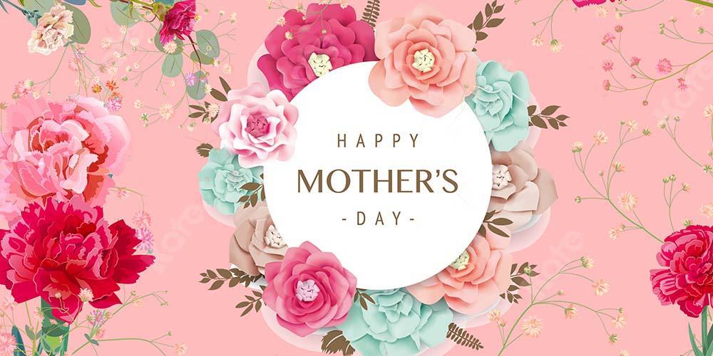 Kate Glücklicher Muttertag blüht Party rosa Hintergrund von Chain Photography - Kate Backdrop.de